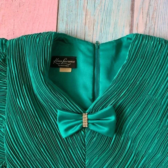 Vintage karen lawrence bows top and skirt two piece set - Picture 8 of 16